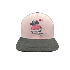 MINNIE & MICKEY MOUSE IN LOVE VALENTINES DAY 7 1/2 59FIFTY PINK RARE NEW ERA